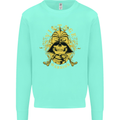 Vintage Warrior Samurai Bushido MMA Skull Mens Sweatshirt Jumper Peppermint