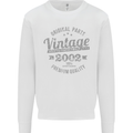 Vintage Year 21st Birthday 2002 Mens Sweatshirt Jumper White