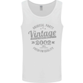 Vintage Year 21st Birthday 2002 Mens Vest Tank Top White