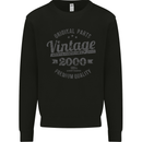 Vintage Year 23rd Birthday 2000 Mens Sweatshirt Jumper Black