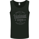 Vintage Year 24th Birthday 1999 Mens Vest Tank Top Black
