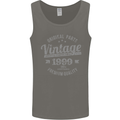 Vintage Year 24th Birthday 1999 Mens Vest Tank Top Charcoal