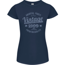 Vintage Year 24th Birthday 1999 Womens Petite Cut T-Shirt Navy Blue