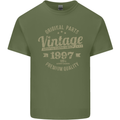 Vintage Year 26th Birthday 1997 Mens Cotton T-Shirt Tee Top Military Green