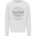 Vintage Year 26th Birthday 1997 Mens Sweatshirt Jumper White