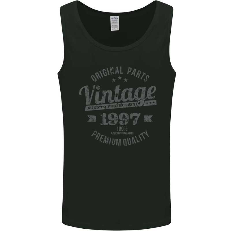 Vintage Year 26th Birthday 1997 Mens Vest Tank Top Black