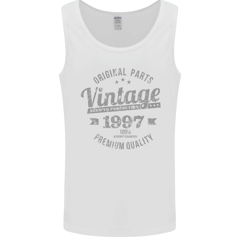 Vintage Year 26th Birthday 1997 Mens Vest Tank Top White