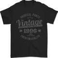 Vintage Year 27th Birthday 1996 Mens T-Shirt 100% Cotton Black