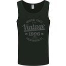 Vintage Year 27th Birthday 1996 Mens Vest Tank Top Black