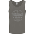 Vintage Year 27th Birthday 1996 Mens Vest Tank Top Charcoal