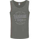 Vintage Year 27th Birthday 1996 Mens Vest Tank Top Charcoal