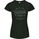 Vintage Year 28th Birthday 1995 Womens Petite Cut T-Shirt Black