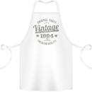 Vintage Year 29th Birthday 1994 Cotton Apron 100% Organic White