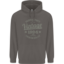 Vintage Year 29th Birthday 1994 Mens 80% Cotton Hoodie Charcoal