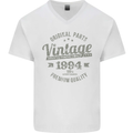 Vintage Year 29th Birthday 1994 Mens V-Neck Cotton T-Shirt White