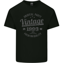 Vintage Year 30th Birthday 1993 Mens Cotton T-Shirt Tee Top Black