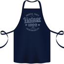 Vintage Year 31st Birthday 1992 Cotton Apron 100% Organic Navy Blue