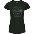 Vintage Year 31st Birthday 1992 Womens Petite Cut T-Shirt Black
