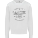 Vintage Year 32nd Birthday 1991 Mens Sweatshirt Jumper White