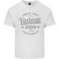 Vintage Year 33rd Birthday 1990 Mens Cotton T-Shirt Tee Top White