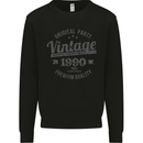 Vintage Year 33rd Birthday 1990 Mens Sweatshirt Jumper Black