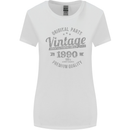 Vintage Year 33rd Birthday 1990 Womens Wider Cut T-Shirt White