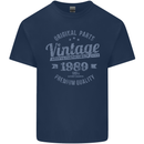 Vintage Year 34th Birthday 1989 Mens Cotton T-Shirt Tee Top Navy Blue