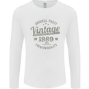 Vintage Year 34th Birthday 1989 Mens Long Sleeve T-Shirt White