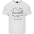 Vintage Year 36th Birthday 1987 Mens Cotton T-Shirt Tee Top White