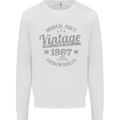 Vintage Year 36th Birthday 1987 Mens Sweatshirt Jumper White