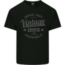 Vintage Year 38th Birthday 1985 Mens Cotton T-Shirt Tee Top Black