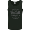 Vintage Year 38th Birthday 1985 Mens Vest Tank Top Black