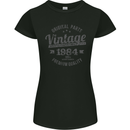 Vintage Year 39th Birthday 1984 Womens Petite Cut T-Shirt Black