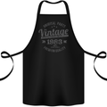 Vintage Year 40th Birthday 1983 Cotton Apron 100% Organic Black