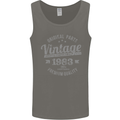 Vintage Year 40th Birthday 1983 Mens Vest Tank Top Charcoal
