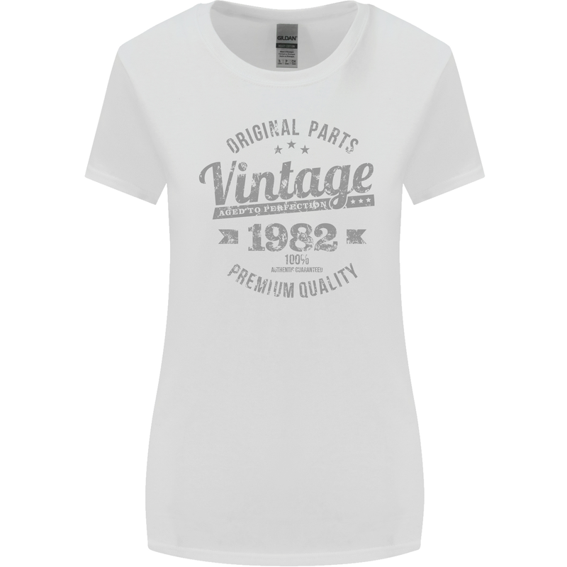 Vintage Year 41st Birthday 1982 Womens Wider Cut T-Shirt White