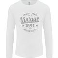 Vintage Year 42nd Birthday 1981 Mens Long Sleeve T-Shirt White