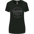 Vintage Year 42nd Birthday 1981 Womens Wider Cut T-Shirt Black