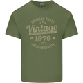 Vintage Year 44th Birthday 1979 Mens Cotton T-Shirt Tee Top Military Green