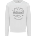 Vintage Year 46th Birthday 1977 Mens Sweatshirt Jumper White