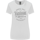Vintage Year 46th Birthday 1977 Womens Wider Cut T-Shirt White