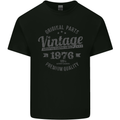 Vintage Year 47th Birthday 1976 Mens Cotton T-Shirt Tee Top Black
