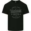 Vintage Year 48th Birthday 1975 Mens Cotton T-Shirt Tee Top Black