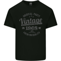 Vintage Year 55th Birthday 1968 Mens Cotton T-Shirt Tee Top Black