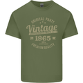 Vintage Year 58th Birthday 1965 Mens Cotton T-Shirt Tee Top Military Green