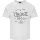 Vintage Year 59th Birthday 1964 Mens Cotton T-Shirt Tee Top White