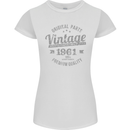Vintage Year 62nd Birthday 1961 Womens Petite Cut T-Shirt White