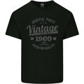 Vintage Year 63rd Birthday 1960 Mens Cotton T-Shirt Tee Top Black