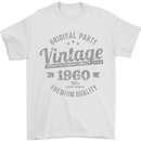 Vintage Year 63rd Birthday 1960 Mens T-Shirt 100% Cotton White