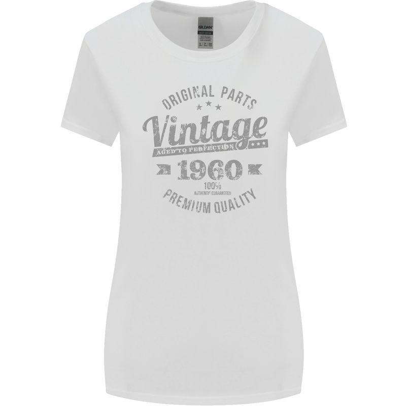 Vintage Year 63rd Birthday 1960 Womens Wider Cut T-Shirt White